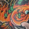 Koi and flower rib