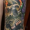 skull and snake