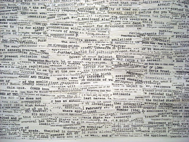 Shreddings from a bag #3, detail