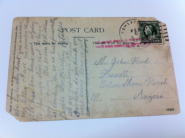 postcard, The Lone Ranger, U.S. history, Indian schools, wild west, family tree