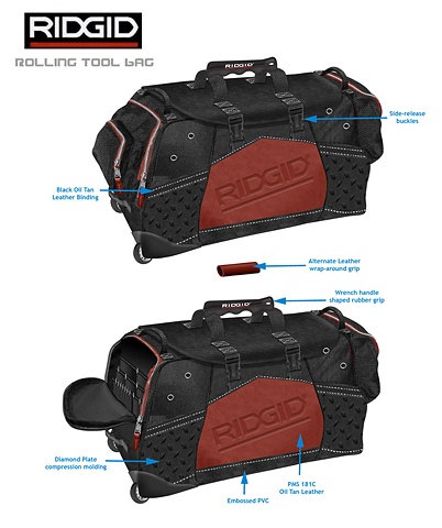 Ridgid Rolling Tool Bag