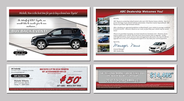 Toyota Black Book Mailer