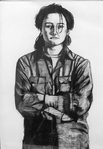Drawing of Andrea Multi Media Artist by Ilene Sova