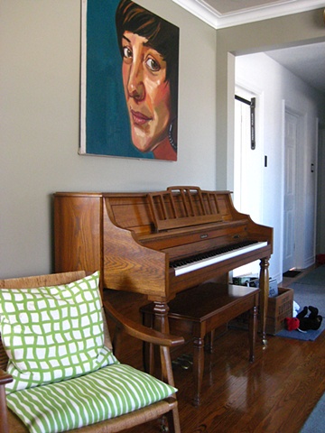 Commissioned Painting of Jessica Nicholson (hanging)