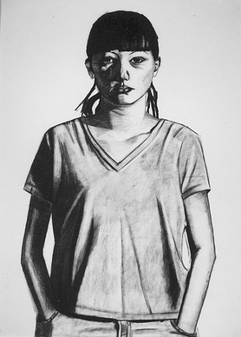 Drawing of Jen Photographer by Ilene Sova