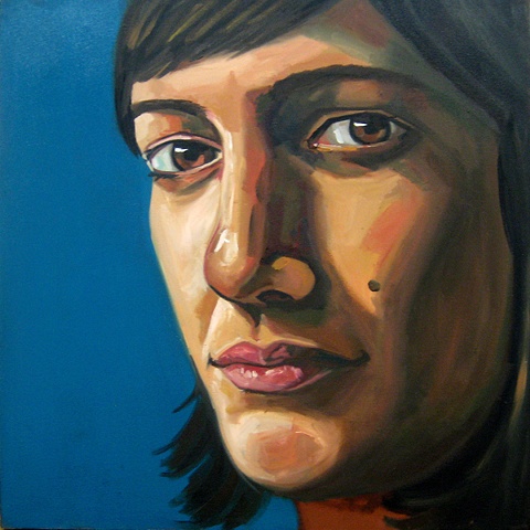 Painting of Jessica K  Painter by Ilene Sova