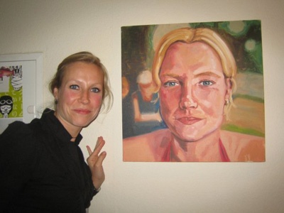 Commissioned Painting of Nicole (hanging with the subject)