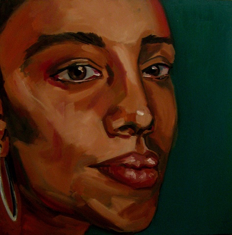 Painting of Malinda Filmmaker by Ilene Sova