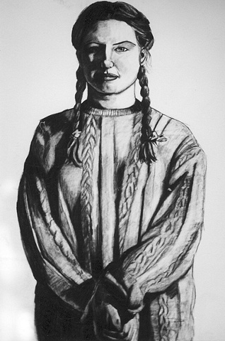 Drawing of Nadia Multi Media Artist by Ilene Sova