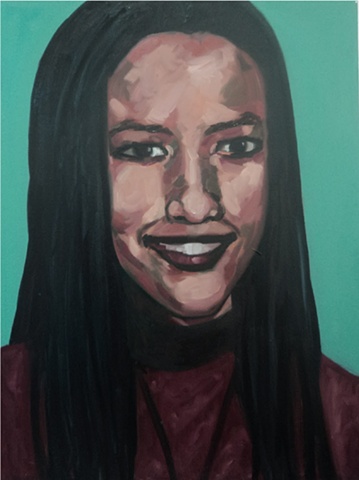 Painting of Melanie Ethier MISSING by Ilene Sova