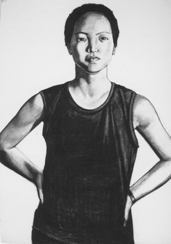 Drawing of June Video Artist by Ilene Sova