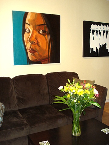 Commissioned Painting of Philipa Chong (hanging)