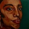 Painting of Malinda Filmmaker by Ilene Sova