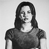 Drawing of  Christina Painting