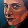 Painting of Natalie Photographer by Ilene Sova