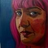 Painting of Morgan Conceptual Artist by Ilene Sova