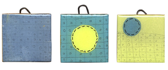 sewing circles with drawing (series of 20)