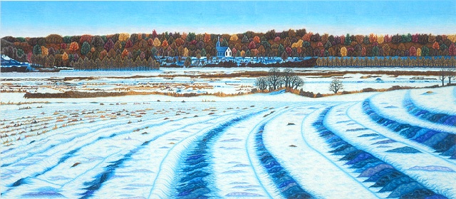 "Snow Spiraling"