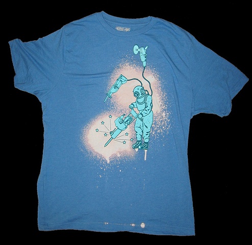 Hand printed t-shirts