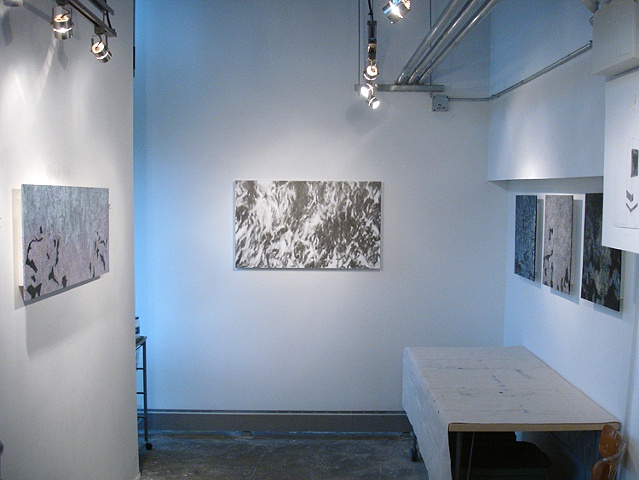 John M. Adams artwork in progress in the studio