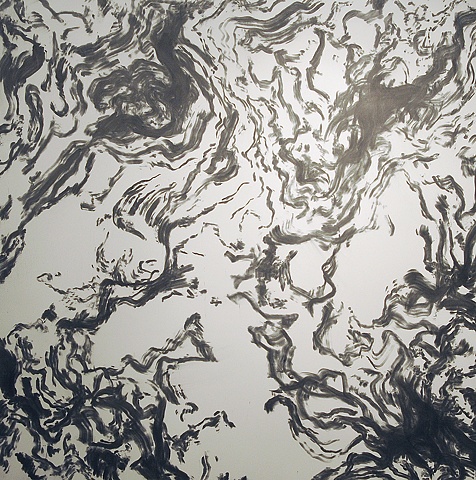 John M. Adams Abstract  graphite drawing Washington DC Arlington VA
