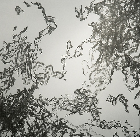 John M. Adams Abstract  graphite drawing Washington DC Arlington VA