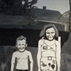Mom and Bill in the Backyard