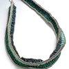 Three legged zulu stitch necklace