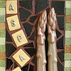 Two Asparagus with Bamboo Frame