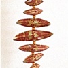 Terra Cotta Red Bird Atop Bell Quietchime
