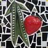 Pea Pods with Large Strawberry