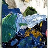 Paintings from the series Hypothetical Mountaineer