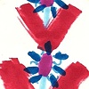 Red & Blue Flowers