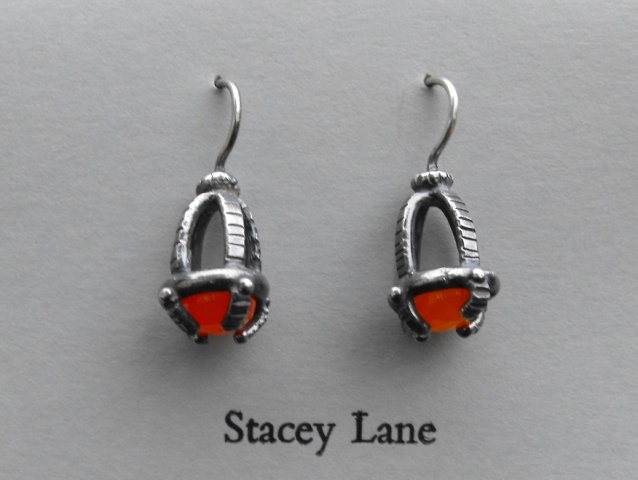 Carnelion Cage Earrings