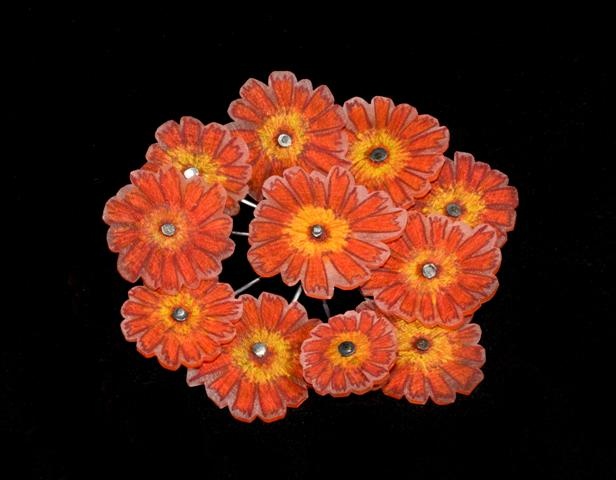 Hawk Weed Brooch