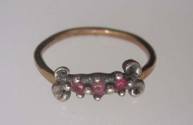 Ruby Scroll Ring
