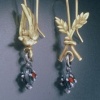 Bird and Wheat Earrings