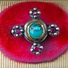 Turquoise and Ruby Ring