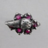 Duck Ring with Ruby Ruffle - Top View