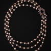 Swan and Chain of Flowers Tiered Pearl Necklace