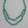 Turquoise Stone and Sapphire Necklace