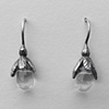 Glass Droplet Bud Earrings