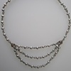 Tiered Grey Pearl and Sapphire Necklace