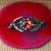Orange Sapphire Claw Ring