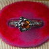 Talon Ring with Orange Sapphire - Detail