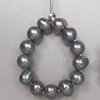 Grey Pearl Drop Earrings