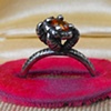 Talon Ring with Orange Sapphire