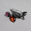 Rat Ring with Sapphire and Ruby - Top View