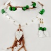Emerald Jade & White Russian Onyx Necklace & Earrings