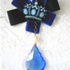 Blue Velvet Brooch